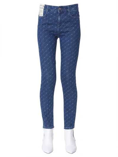 Shop Stella Mccartney High Skinny Fit Jeans In Blue