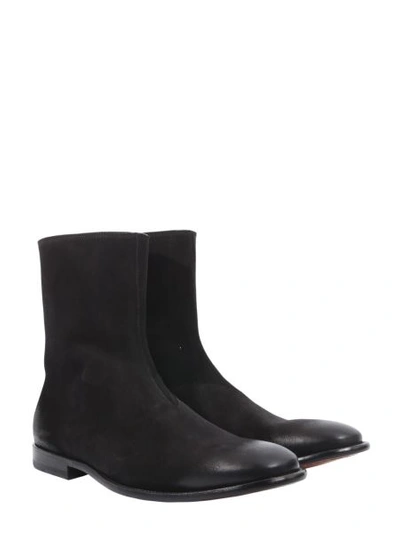 Shop Alexander Mcqueen Leather Boots In Black