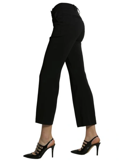 Shop Michael Michael Kors Flare Trousers In Black