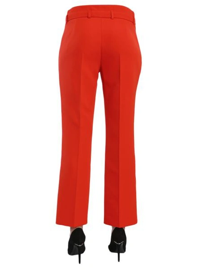 Shop Givenchy Fine Wool Trousers In Red