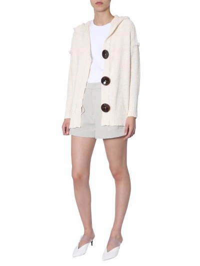 Shop Stella Mccartney Cardigan With Hood In White