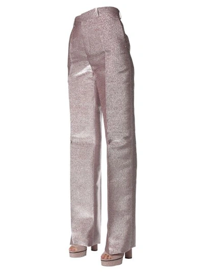 Shop Dsquared2 Lurex Silk Pants In Pink