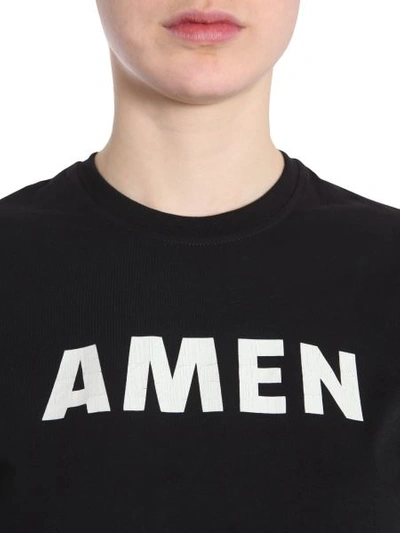 Shop Amen Cotton Jersey T-shirt In Black