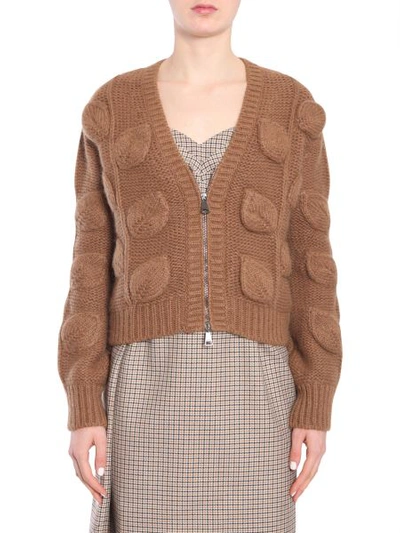 Shop N°21 V Collar Cardigan In Brown