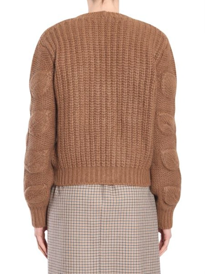 Shop N°21 V Collar Cardigan In Brown