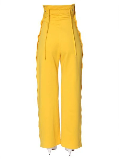 Shop Diesel Red Tag Trousers In Collab With Glenn Martens In Yellow