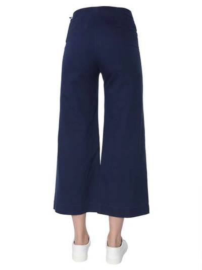 Shop Mr & Mrs Italy Cropped Trousers In Blue