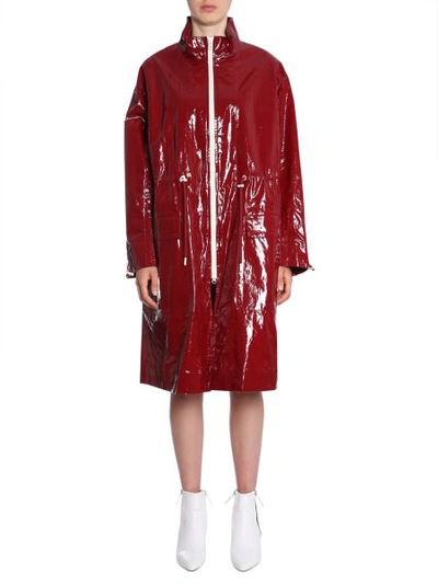 Shop Isabel Marant "ensel" Raincoat In Bordeaux