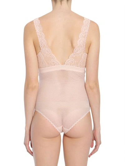 Shop Stella Mccartney "ophelia Whistling" Bodysuit In Powder