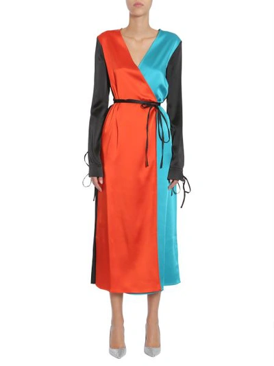 Shop Attico "grace" Dress In Multicolour