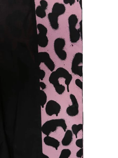 Shop Boutique Moschino Leopard Printed Coat In Pink