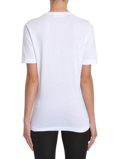 Shop Dsquared2 Round Collar T-shirt In White
