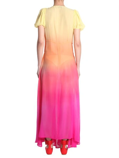 Shop Attico Long Dress In Multicolour