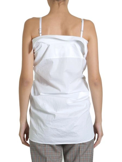 Shop Maison Margiela Cotton Poplin Shirt In White
