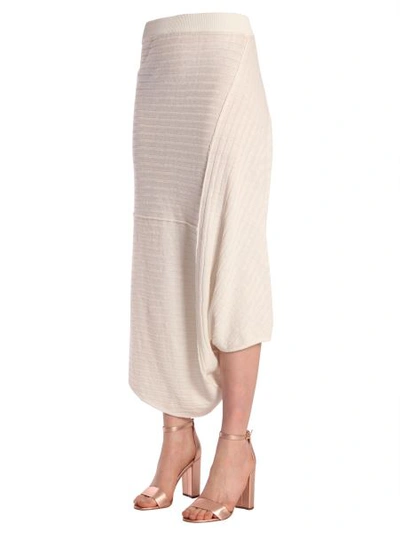 Shop Jw Anderson Infinity Skirt In White