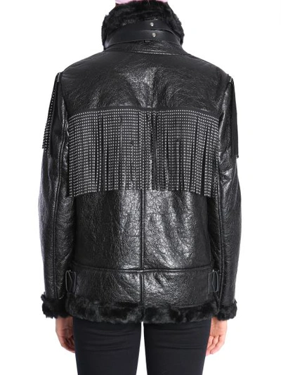 Shop Ainea Eco Leather Jacket In Black