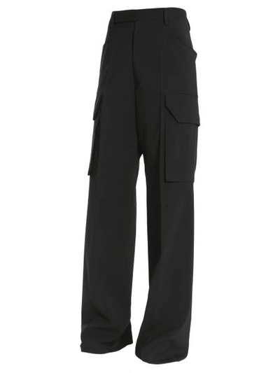 Shop Rick Owens Cargo Tailored Trousers In Black