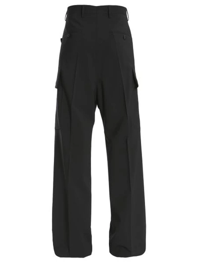 Shop Rick Owens Cargo Tailored Trousers In Black