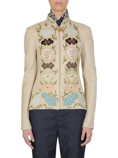 Shop Tory Burch "damian" Jacket In Beige