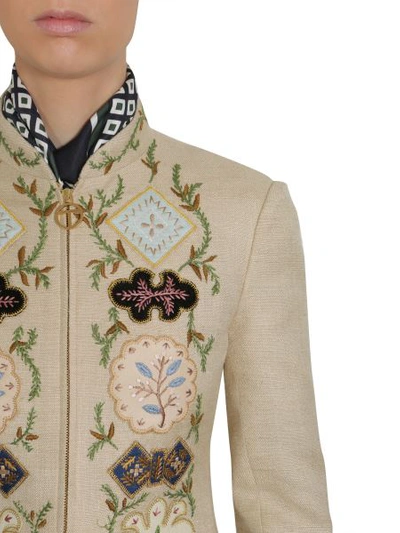 Shop Tory Burch "damian" Jacket In Beige