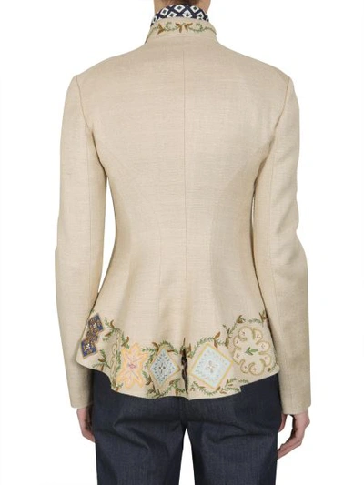 Shop Tory Burch "damian" Jacket In Beige