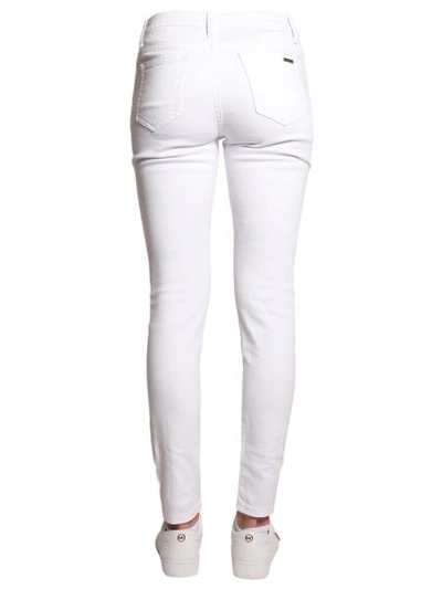 Shop Michael Michael Kors Skinny Fit Selma Jeans In White