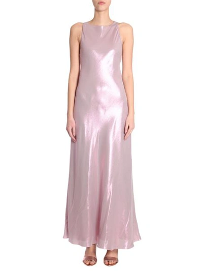 Shop Alberta Ferretti Long Dress In Pink