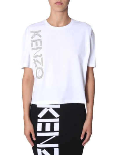 Shop Kenzo Boxy Logo T-shirt In White