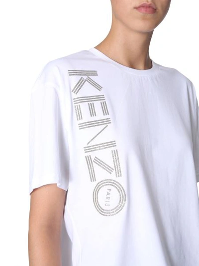 Shop Kenzo Boxy Logo T-shirt In White