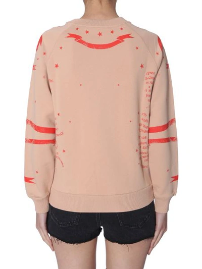 Shop Givenchy Crewneck Sweatshirt In Powder