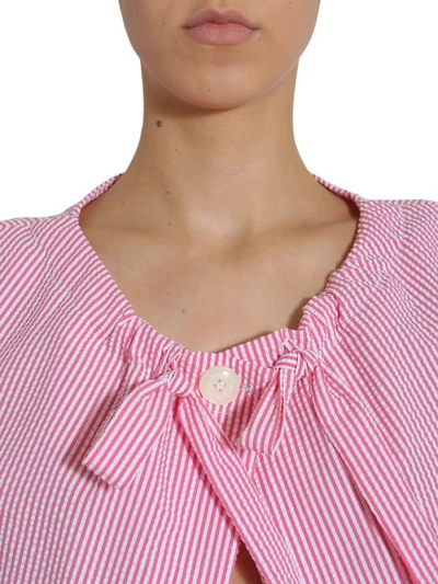 Shop Boutique Moschino Striped Bolero In Multicolour