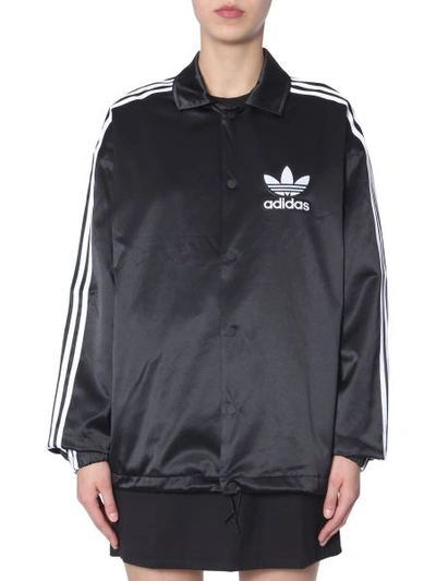 Shop Adidas Originals Coach Jackets In Black