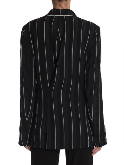 Shop Haider Ackermann Striped Blazer In Black