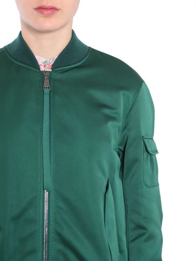 Shop N°21 Combined Bomber Jacket In Green