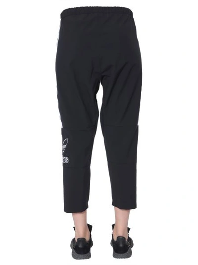 Shop Adidas Originals Cropped Trousers In Black