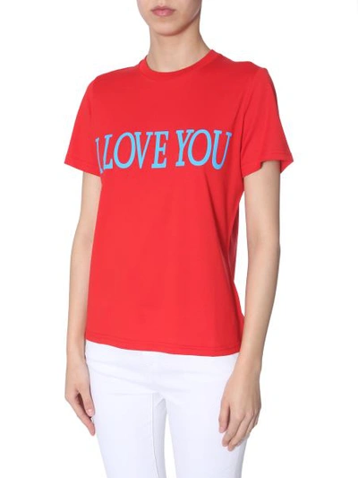 Shop Alberta Ferretti Slim T-shirt In Red