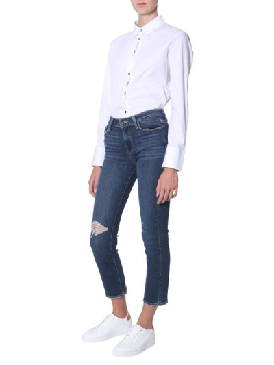 Shop Ps By Paul Smith Stretch Cotton Shirt In White