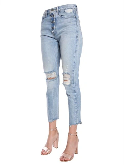 Shop Frame "le Orginal Skinny" Jeans In Denim