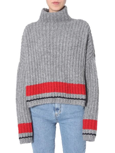 Shop Dsquared2 Turtleneck Sweater In Grey