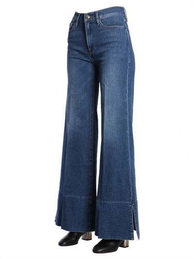 Shop Frame "le Palazzo" Jeans In Blue