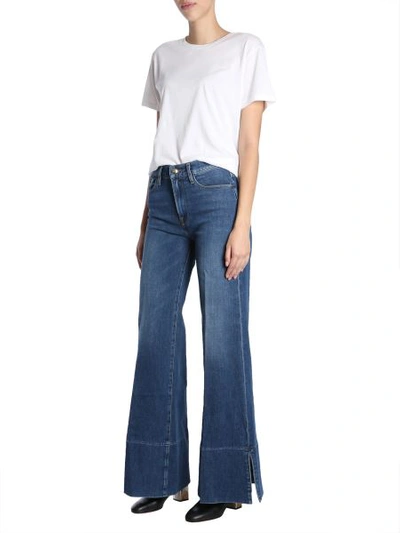 Shop Frame "le Palazzo" Jeans In Blue