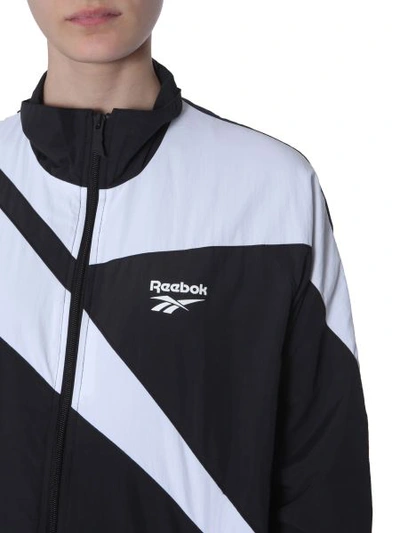 Shop Reebok Sweatshirt Track With Zip In Black