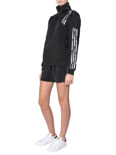 Shop Adidas Originals By Danielle Cathari Zip Sweatshirt In Black