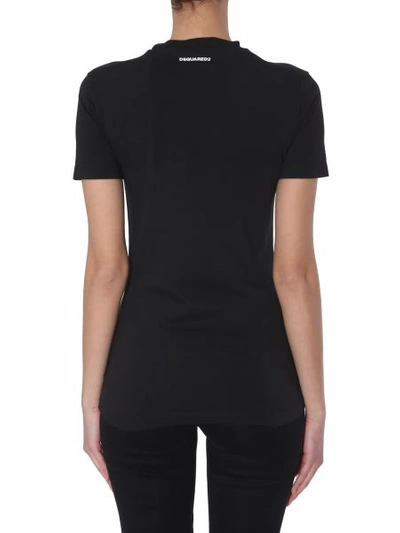 Shop Dsquared2 Crewneck T-shirt In Black