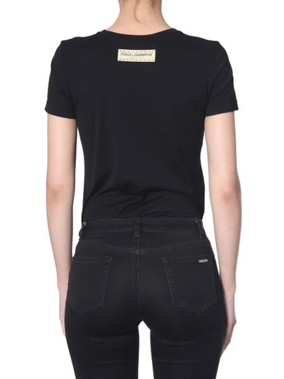 Shop Dolce & Gabbana Cotton Jersey T-shirt In Black