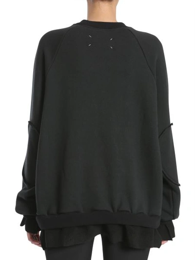 Shop Maison Margiela Snapchat Embroidery Sweatshirt In Black