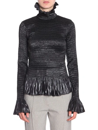 Shop Mm6 Maison Margiela Turtleneck Jumper In Black