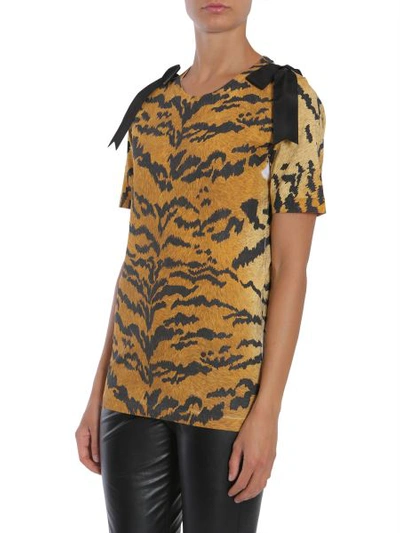 Shop Dsquared2 Leopard Printed T-shirt In Multicolour