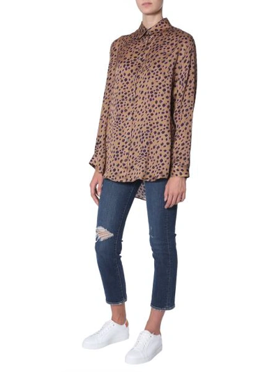 Shop Ps By Paul Smith Shirt With Animal Print In Animalier