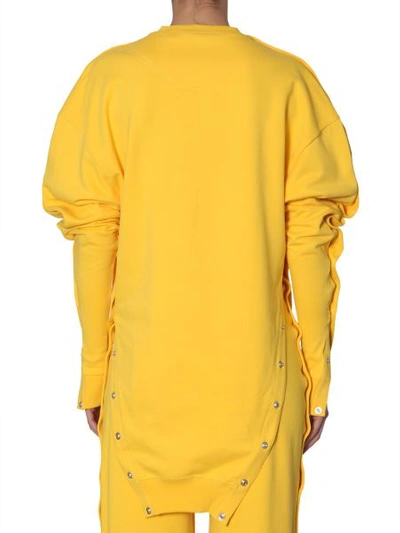 Shop Diesel Red Tag Sweatshirt In Collab With Glenn Martens In Yellow